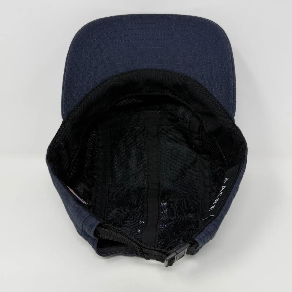 Farik Five Panel Hat by Acre Supply Navy Blue Ripstop 5-Panel Hat Made in USA